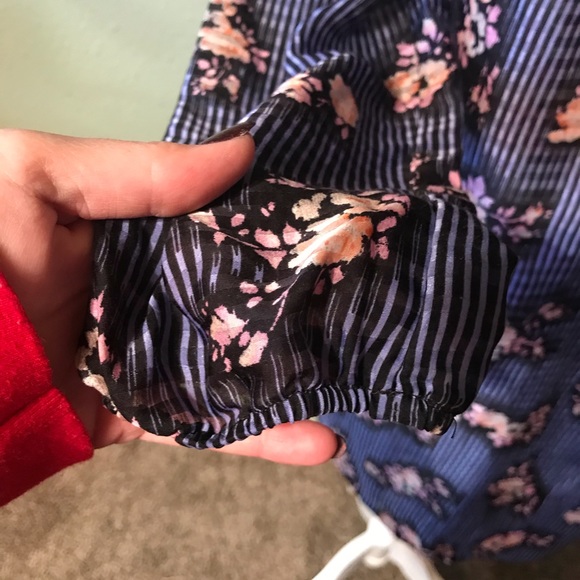 Free People Lace and Floral Blouse - Picture 3 of 6